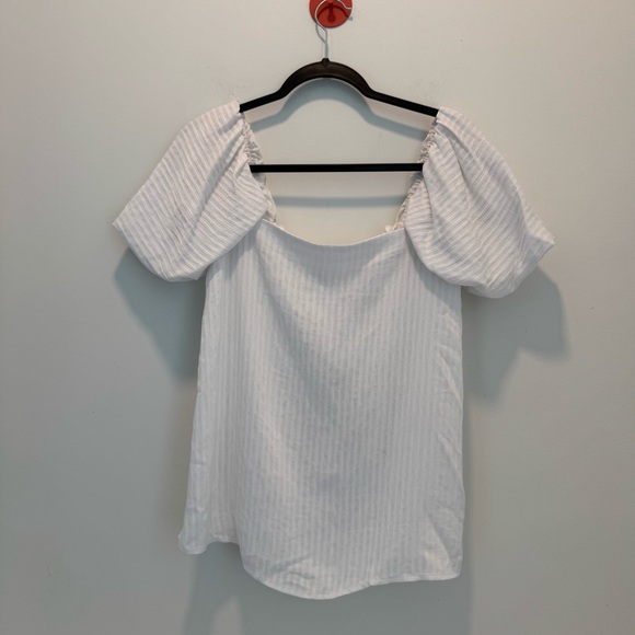 Club Monaco Malaina Off Shoulder Puffed Sleeve Top size 6 - Picture 2 of 16